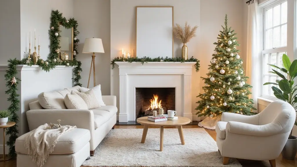 14 Minimalist Christmas Decor Ideas in White and Gold (You Won’t Believe #6!)