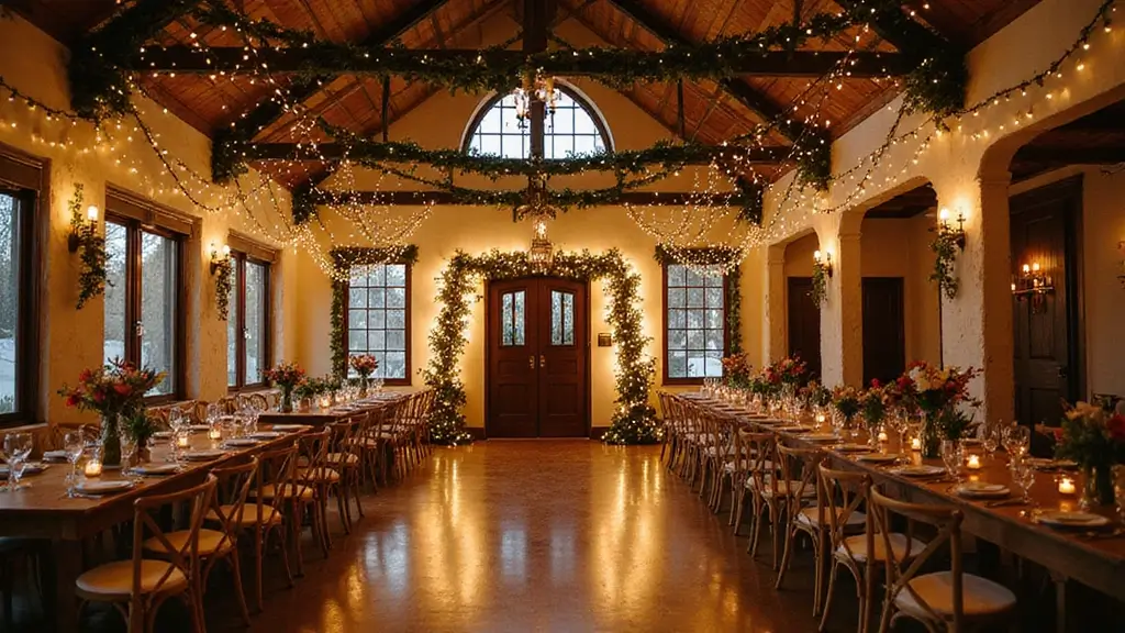 19 Stunning Christmas Wedding Venue Decor Ideas That Will Transform Your Space into a Winter Wonderland!